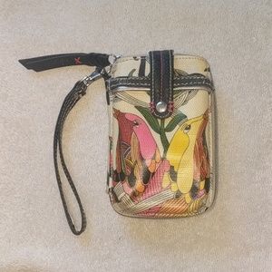 SakRoots wristlet wallet